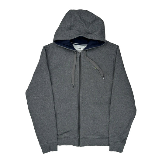 Lacoste Hoodie - Large Gray Cotton
