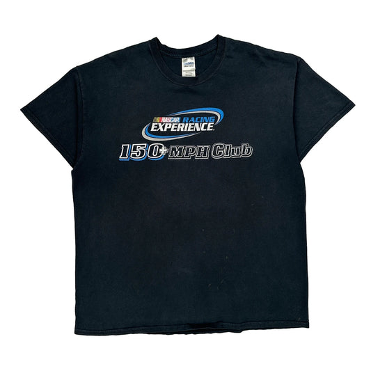 150+ Mph Club Gildan Nascar T-Shirt - XL Black Cotton