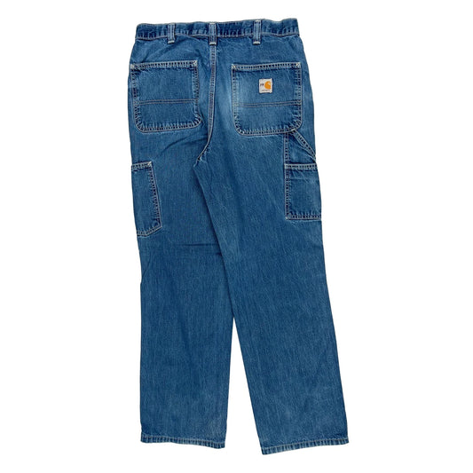 Carhartt Carpenter Jeans - 32W 31L Blue Cotton