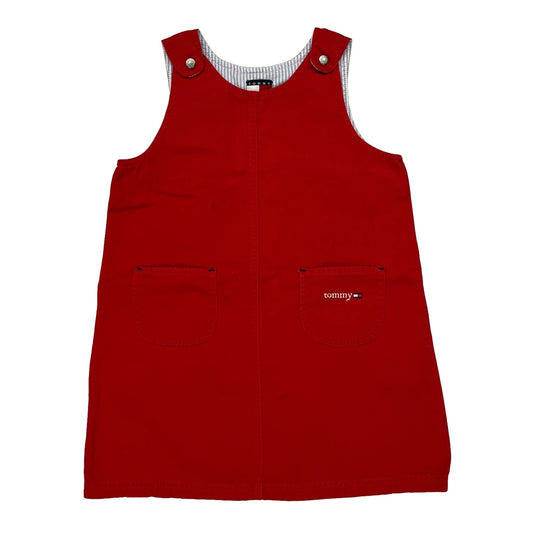 Age 4 Tommy Hilfiger Dress - XS Red Cotton