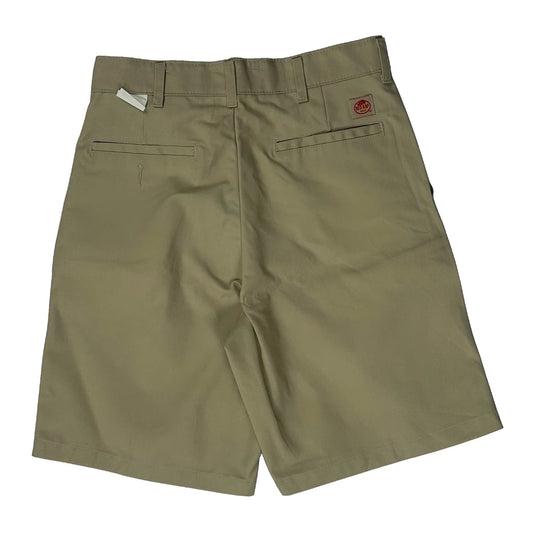 Red Kap Chino Shorts - 31″ Waist Khaki Polyester Blend