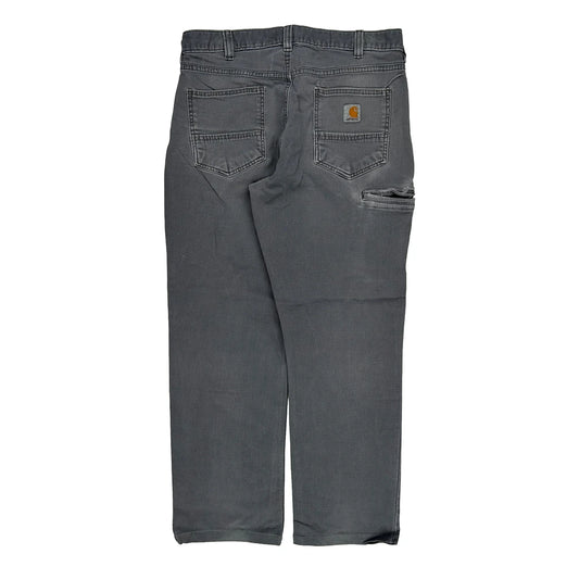 Carhartt Carpenter Trousers - 32W 28L Grey Cotton