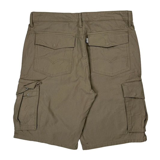 Levis Cargo Shorts - 36W 11L Khaki Cotton