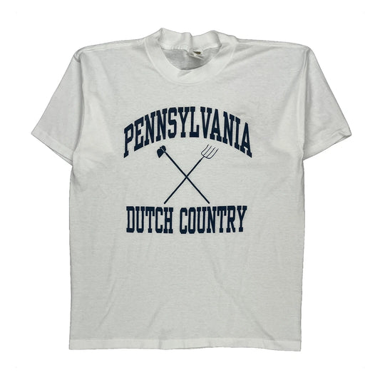 Pennsylvania Dutch Country Globe T-Shirt - Large White Cotton Blend