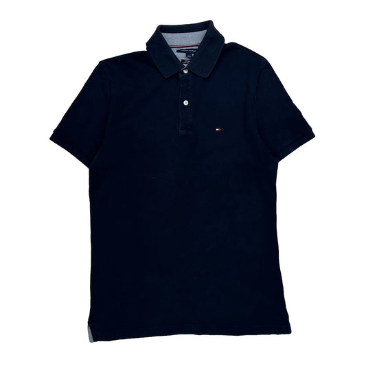 Vintage Tommy Hilfiger Polo Shirt - Medium Navy Cotton