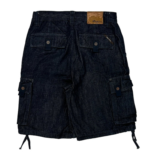 Lrg Jeans Cargo Cargo Shorts - 32W 10L Dark Wash Denim