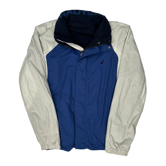 Nautica Windbreaker - Medium Blue Nylon