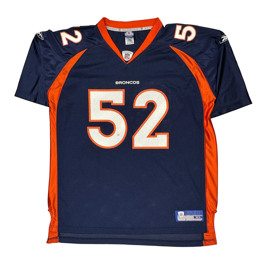 Broncos Reebok Nfl Jersey - XL Navy Polyester