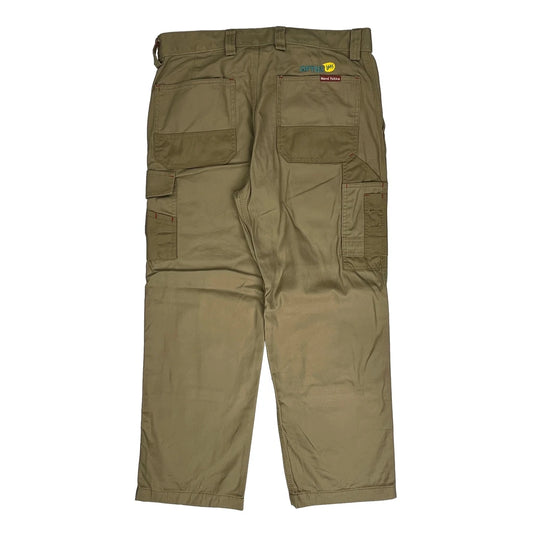 Unbranded Cargo Trousers - 33W 28L Khaki Cotton