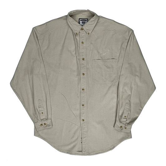 Vintage Lee Shirt - Large Beige Cotton