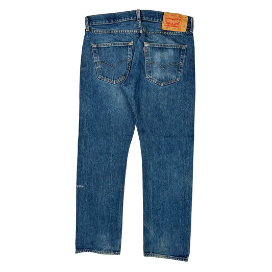 501 Levis Jeans - 33W 30L Blue Cotton