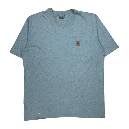 Carhartt Tall T-Shirt - XL Blue Cotton