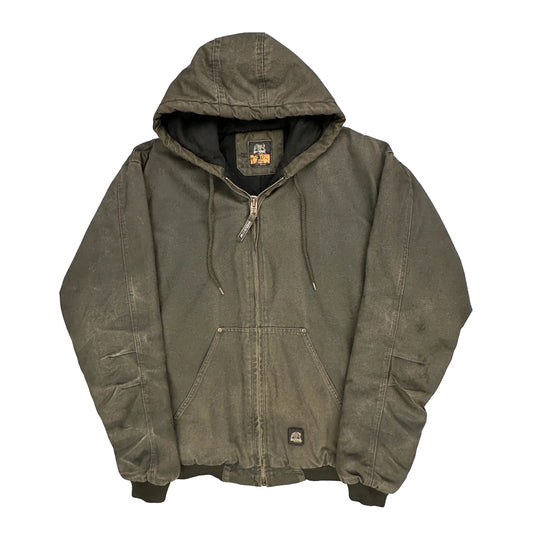 Berne Workwear Jacket - Large Green Cotton Blend
