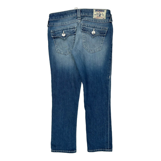 True Religion Slim Fit Jeans - 25W UK 4 Blue Cotton