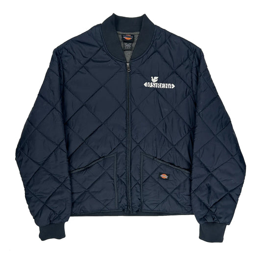 Dickies Quilted Liner Style Bomber Jacket - XL Navy Polyester