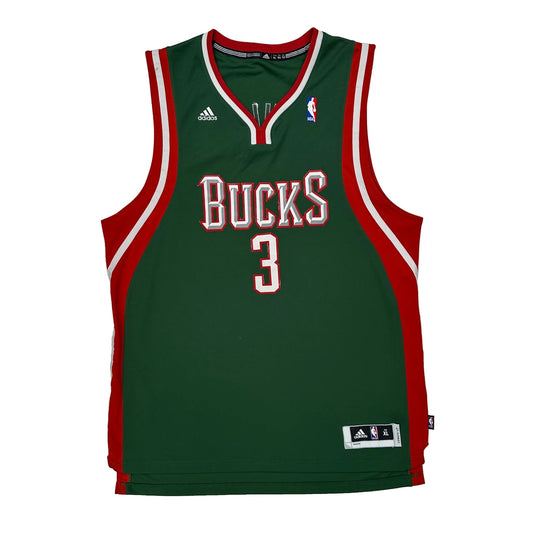 Vintage Milwaukee Bucks Adidas Nba Jersey - XL Green Polyester