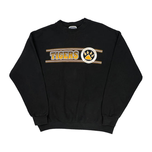Made In USA Lee College Sweatshirt - Large Black Cotton
