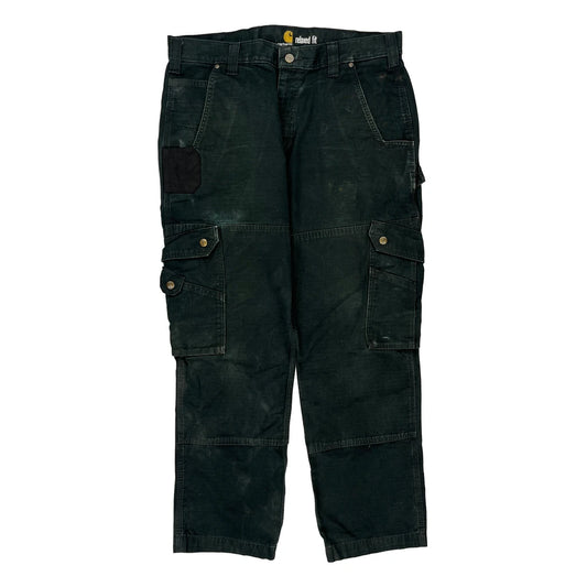 Carhartt Cargo Trousers - 34W 29L Black Cotton