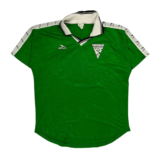 Crusaders Score Football Football Shirt - Medium White Polyester