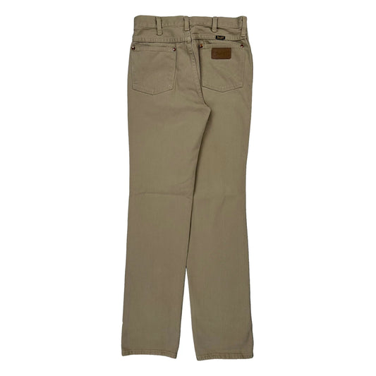 Wrangler Jeans - 28W 35L Beige Cotton