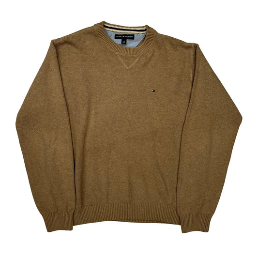 Tommy Hilfiger Jumper - Large Brown Cotton