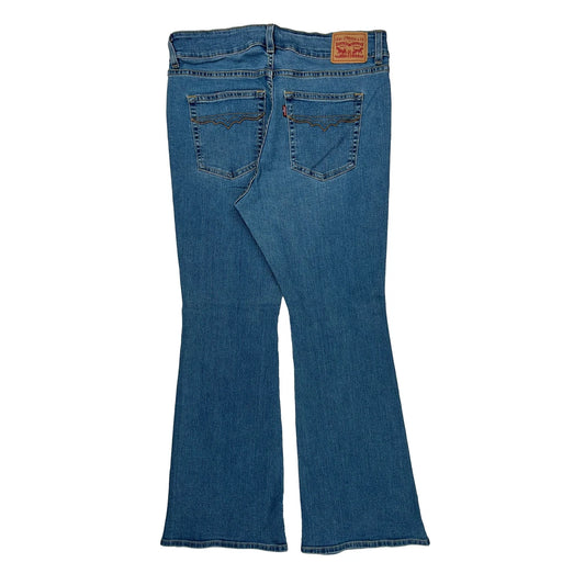 Levis Flared Jeans - 33W US 8 Blue Cotton