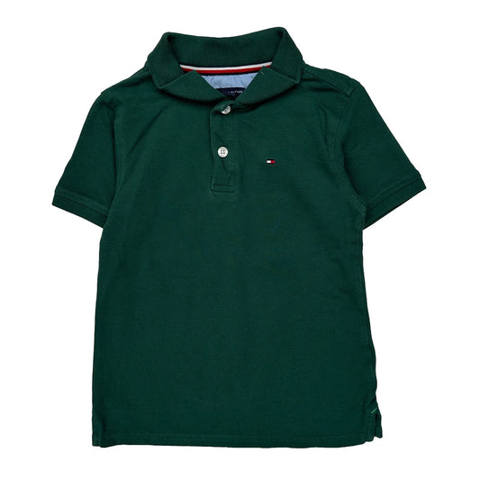 Age 5 Tommy Hilfiger Polo Shirt - Small Green Cotton