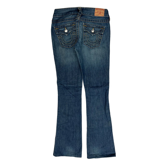 True Religion Boot Cut Jeans - 29W UK 6 Blue Denim