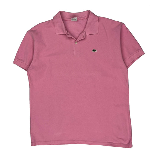 Vintage Lacoste Polo Shirt - 3XL Pink Cotton