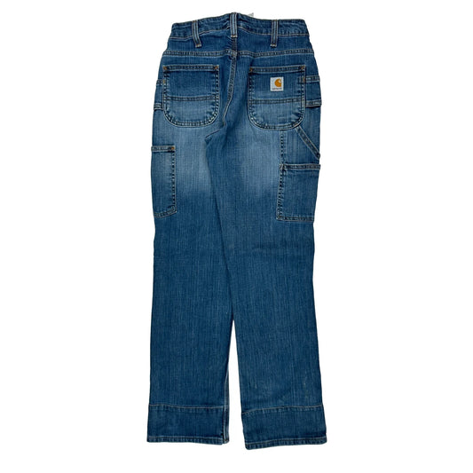 Carhartt Double Knee Carpenter Jeans - 28W 31L Blue Denim