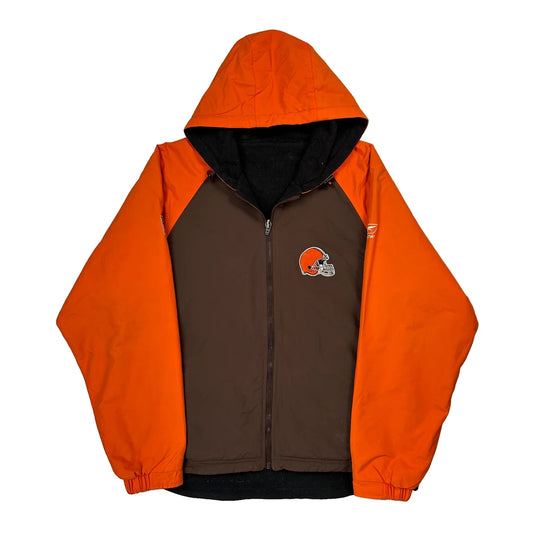Browns Reebok Nfl Windbreaker - Medium Brown Nylon