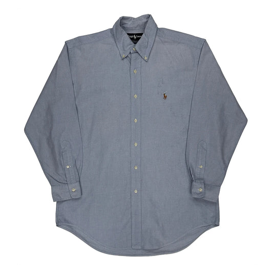 Vintage Ralph Lauren Shirt - Medium Blue Cotton
