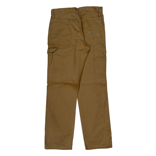 Wrangler Carpenter Trousers - 30W 32L Brown Cotton