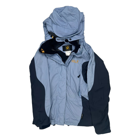 Jack Wolfskin Waterproof Jacket - Large Navy Polyester