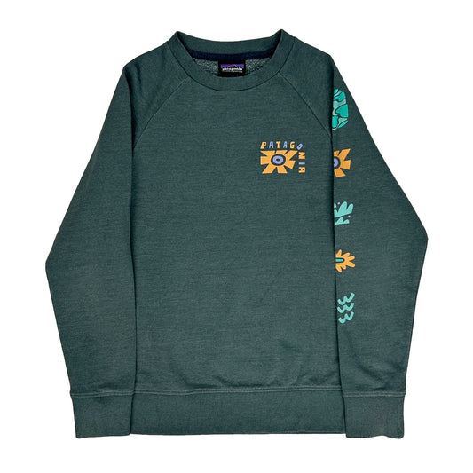 Clean Air Soil Water Patagonia Sweatshirt - Medium Green Cotton