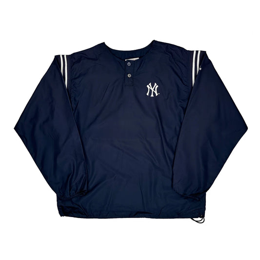 New York Yankees Adidas Windbreaker - XL Navy Polyester