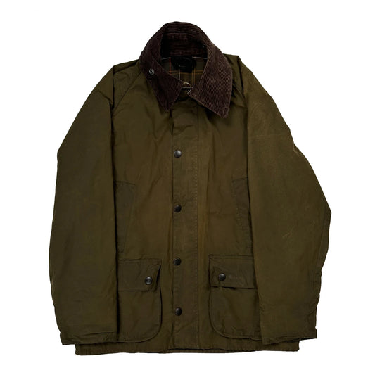 Classic Bedale Barbour Wax Jacket - Medium Green Cotton