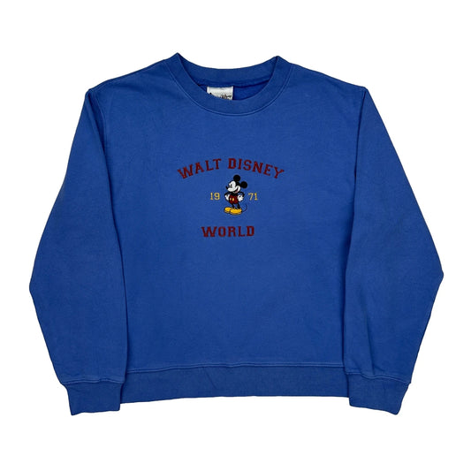 Mickey Mouse Disney Sweatshirt - XL Blue Cotton