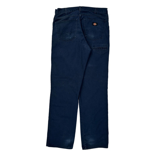 Dickies Trousers - 33W 31L Navy Cotton