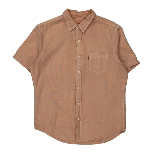 Levis Short Sleeve Shirt - Medium Pink Cotton