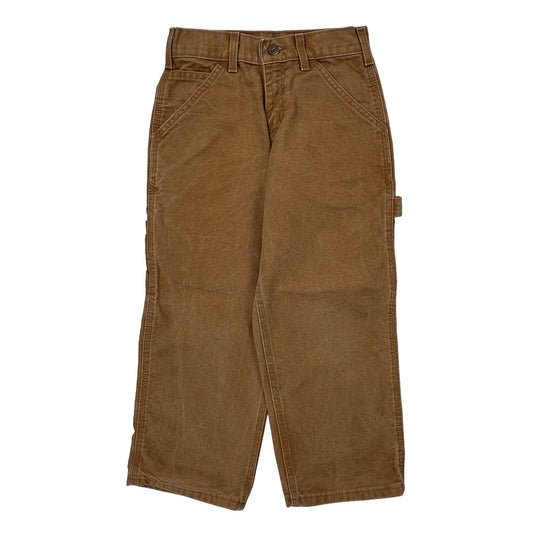 Vintage Age 8 Carhartt Double Knee Carpenter Trousers - Small Brown Cotton