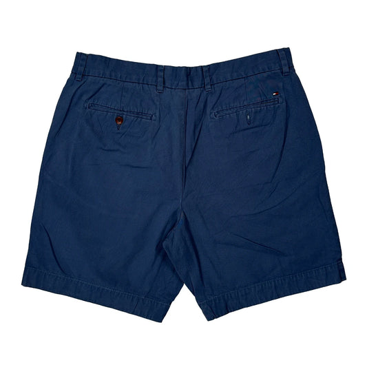 Custom Fit Tommy Hilfiger Chino Shorts - 36W 8L Blue Cotton