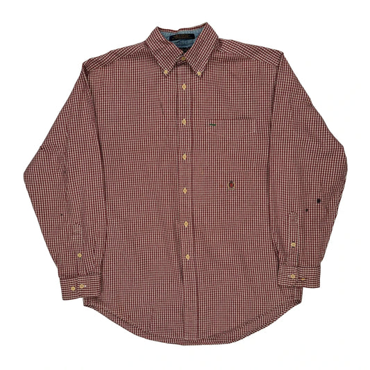 Tommy Hilfiger Checked Shirt - Medium Red Cotton