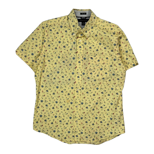 Tommy Hilfiger Slim Fit Short Sleeve Shirt - Small Multicoloured Cotton