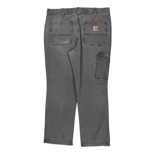 Carhartt Carpenter Trousers - 35W 29L Grey Cotton