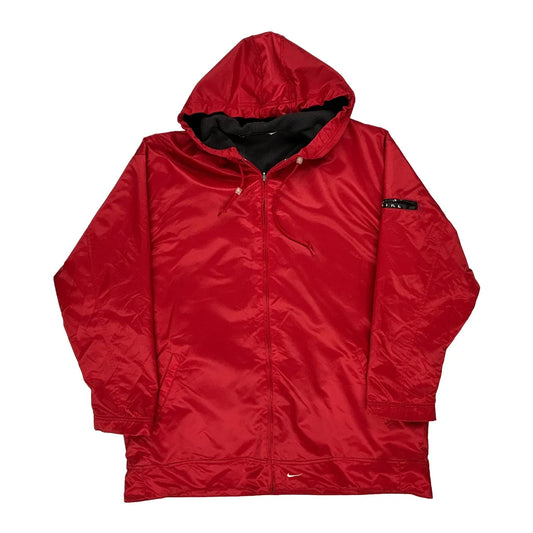 Vintage Nike Jacket - XL Red Nylon
