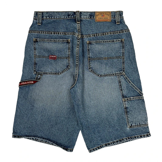 U.S. Polo Assn. Denim Shorts - 33W 11L Blue Cotton