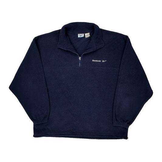 Reebok Fleece - Large Navy Polyester