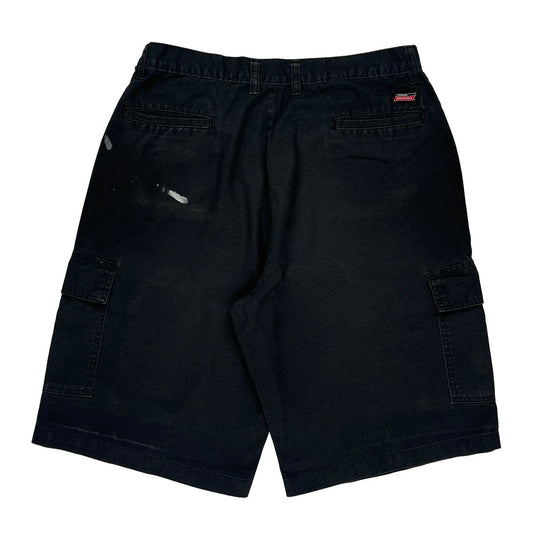 Dickies Cargo Shorts - 34W 12L Navy Cotton