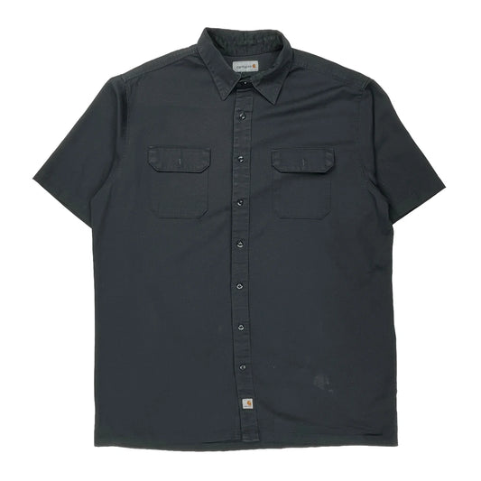 Carhartt Short Sleeve Shirt - 2XL Black Cotton Blend